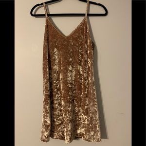 Gold Velvet Dress